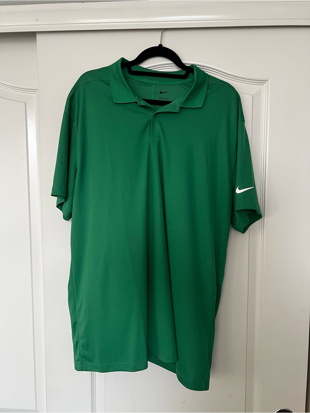 Nike Green Short Sleeve Golf Polo with Swoosh
